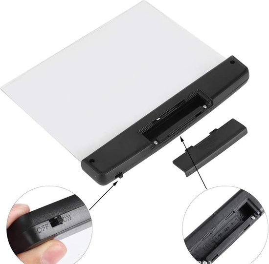 Boek Leeslamp - Pagina Verlichter - Lezen 's Nachts - Vermindert Oogvermoeidheid - 10x5 cm - Zwart — afbeelding 5