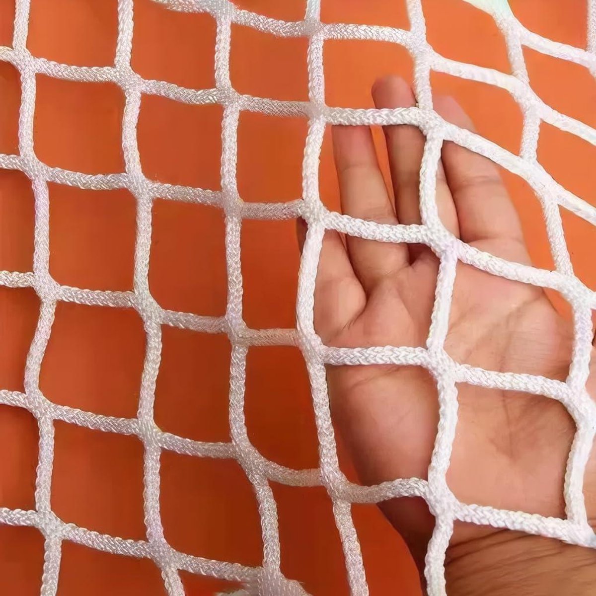 Veiligheid Touwnet - Beschermnet Balkon - Kinderen Beveiligen - Duurzaam Polyester Materiaal - 1.5 x 1 Meter - Wit