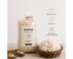 Kapok vulling 500 gram - Kussenvulling - navulling - natuurlijke vulling - Organische vulling - Natuurproduct - kapokvulling