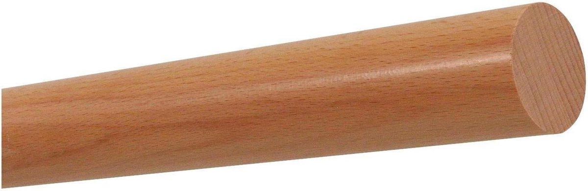 Beuken Leuning - Wand Handgreep - Trap Veiligheid - Klaar voor montage - 160 cm - Natuurlijk Gelakt