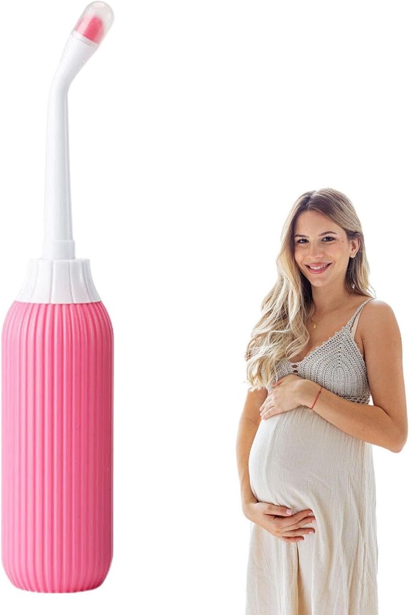 Bidet Wasfles - Reinigingsfles - Persoonlijke Hygiëne - Met Opbergtas - 500ML - Transparant