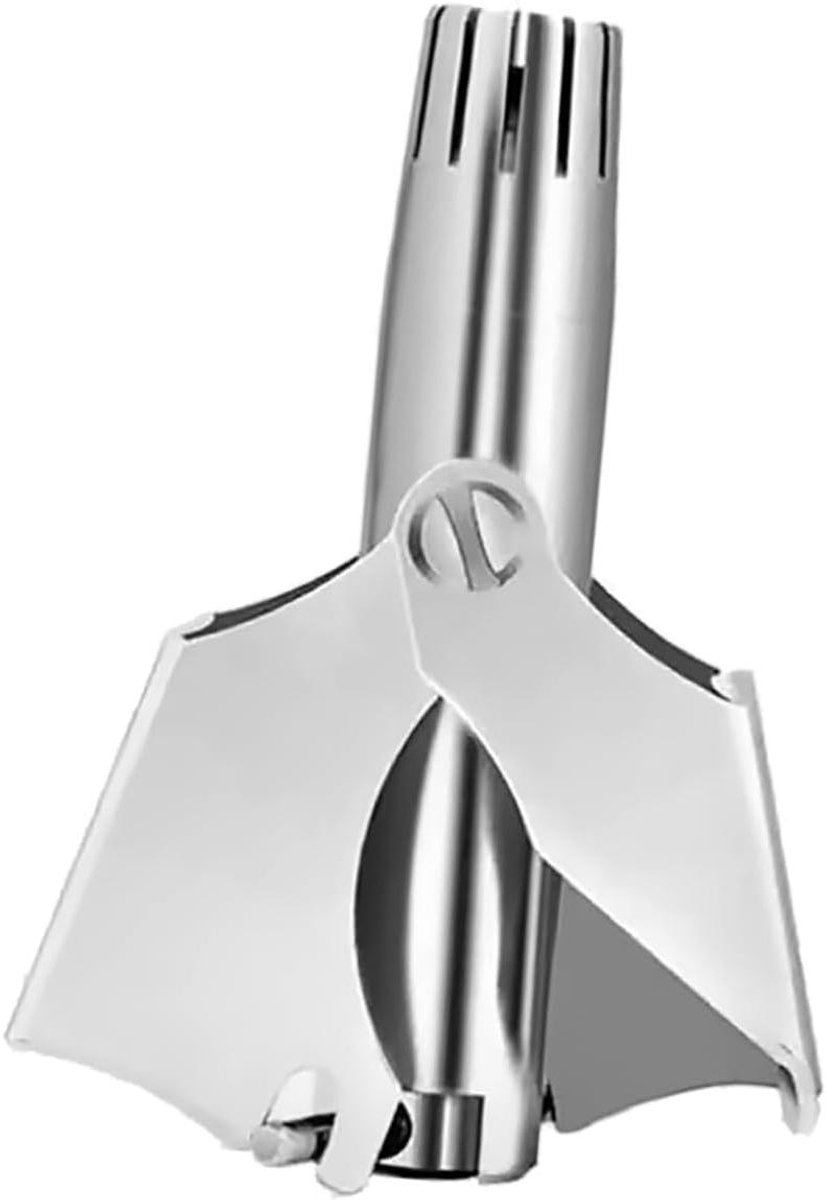 Neushaartrimmer Mannen - Oorhaarverwijderaar - Persoonlijke Verzorging - Handmatig Bedienen - Compact Formaat - Zilver