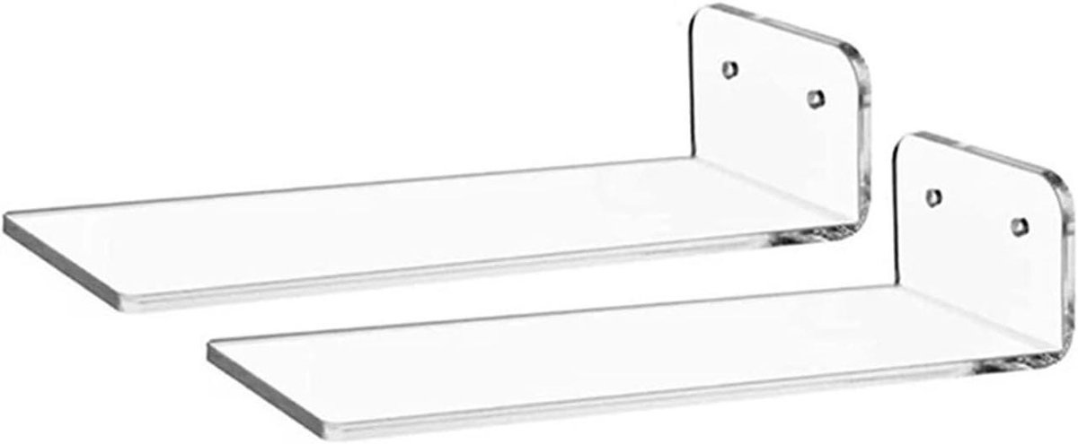 Schoenenrek Set - Sneaker Plank - Ruimte Besparen - Wandmontage - 6 Stuks - Wit