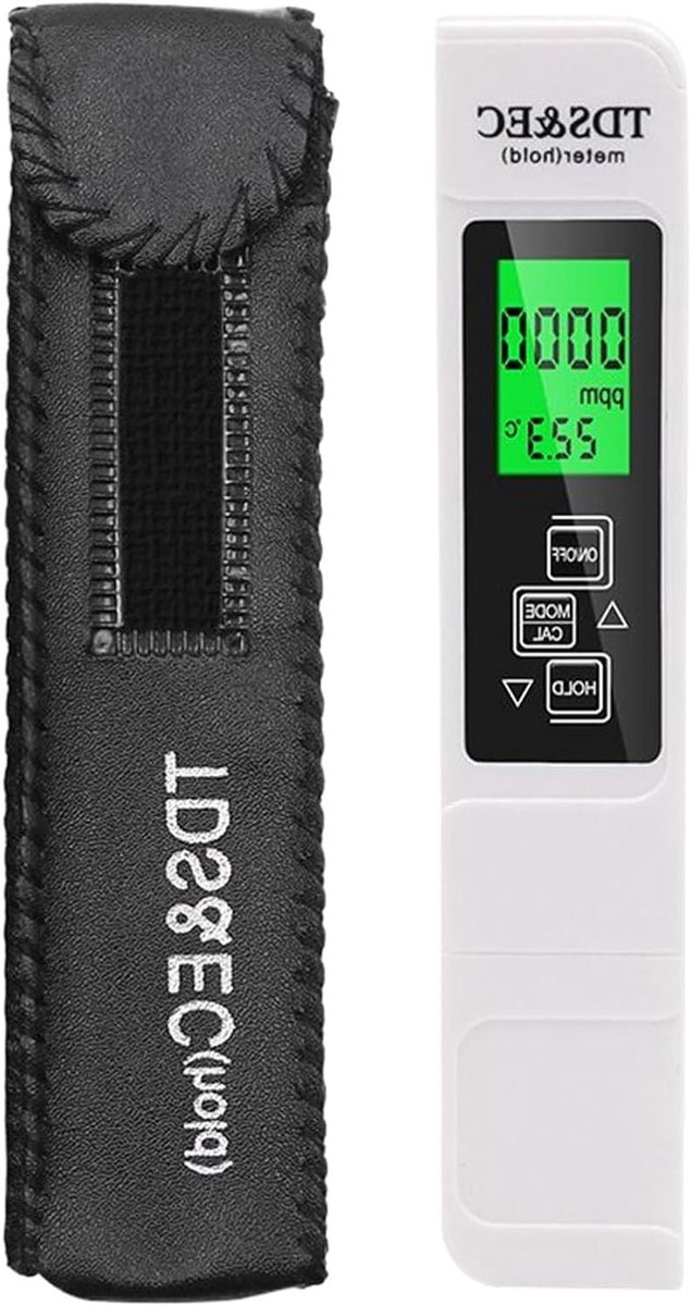 Waterkwaliteit Tester - Digitale Meetinstrument - Milieu Onderzoek - Smart Chip Technologie - 16 x 4.3 cm - Grijs