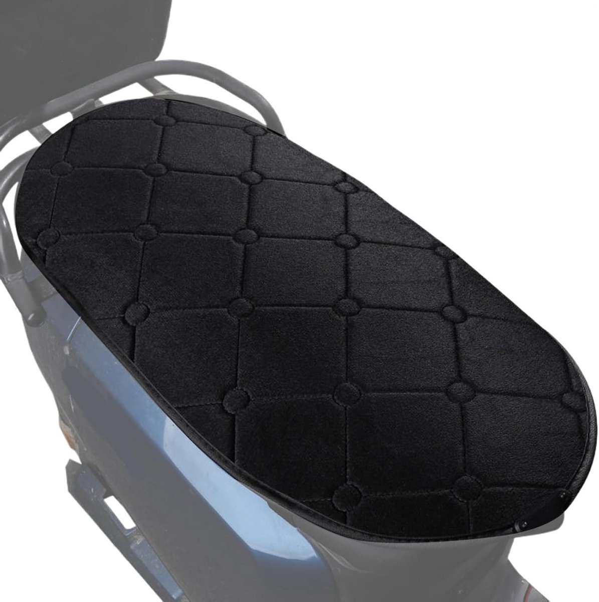 Verwarmde motorstoelhoes - Thermo kussen - Winter rijden - Intelligente temperatuurregeling - 67 x 32 cm - Zwart