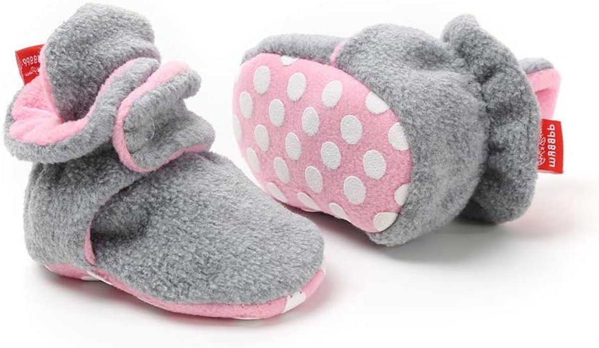 Babyslofjes Winter - Warme Schoentjes - Baby's Warm Houden - Antislip Zolen - 0-18 Maanden - Meerdere Kleuren