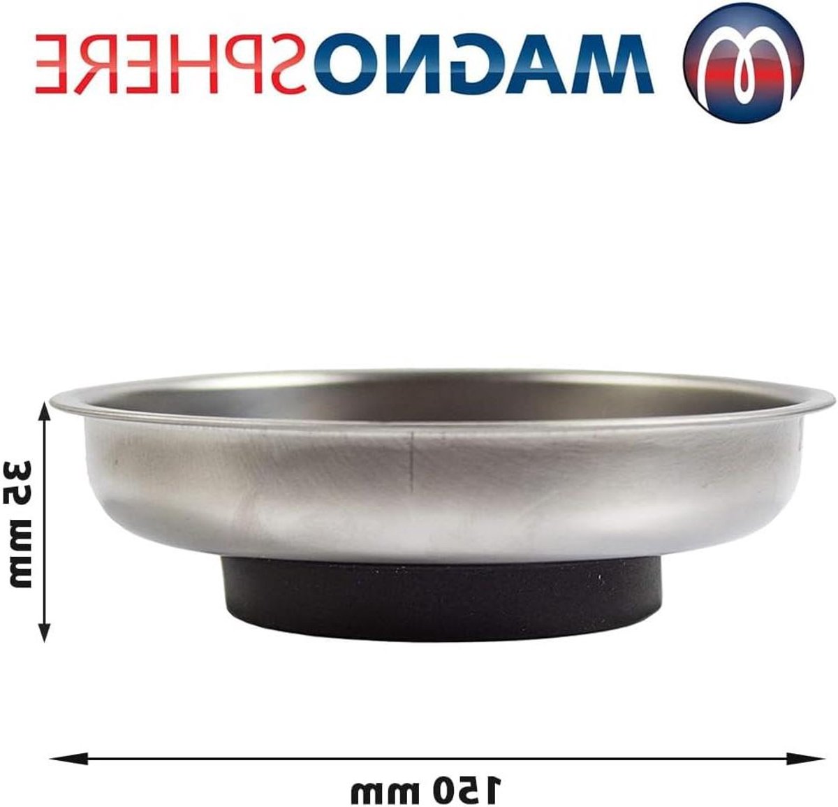 Magnetisch bakje - Schroefbak - Onderdelen organiseren - Sterke magneten - Ø 150 mm - Staal