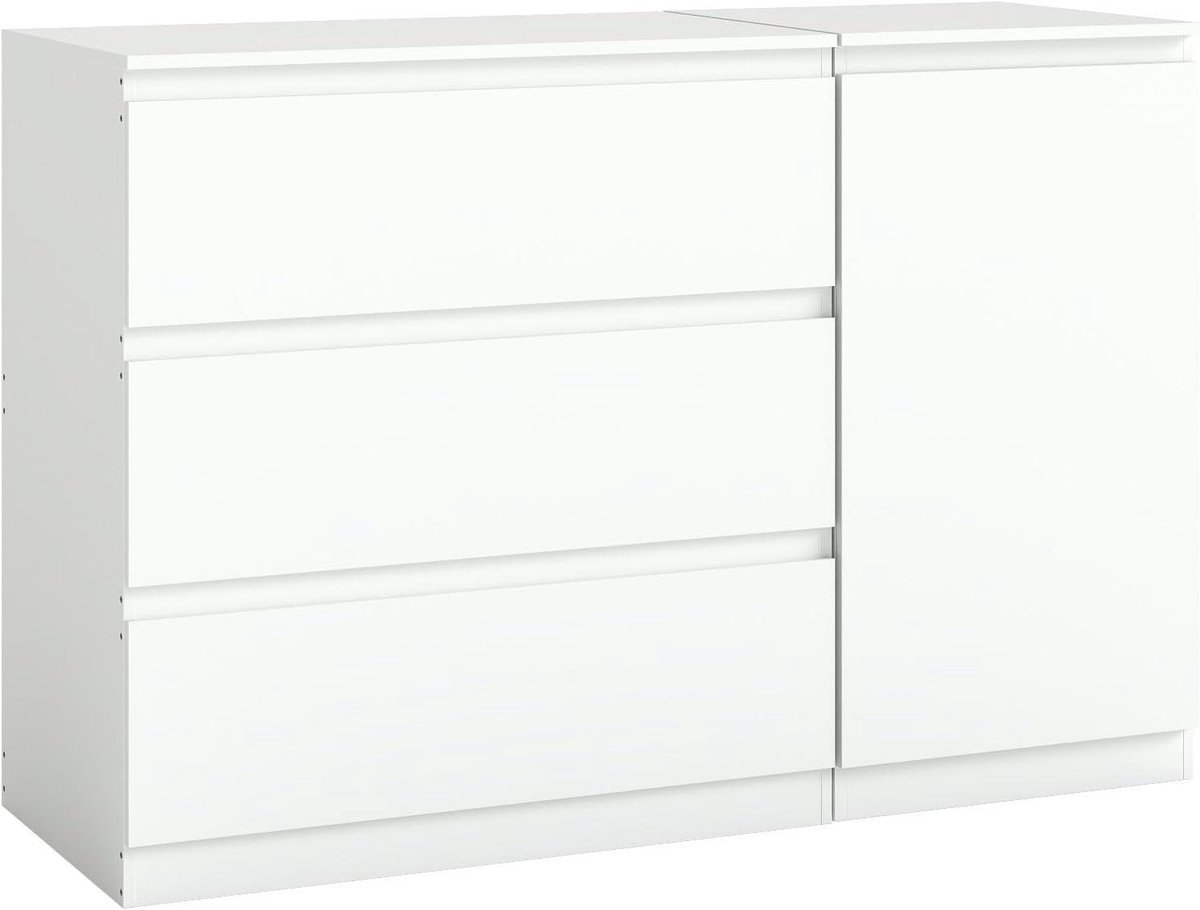 Ladekast Set - Opbergmeubel - Ruimte Organiseren - Flexibele Indeling - 70x40x75 cm - Wit