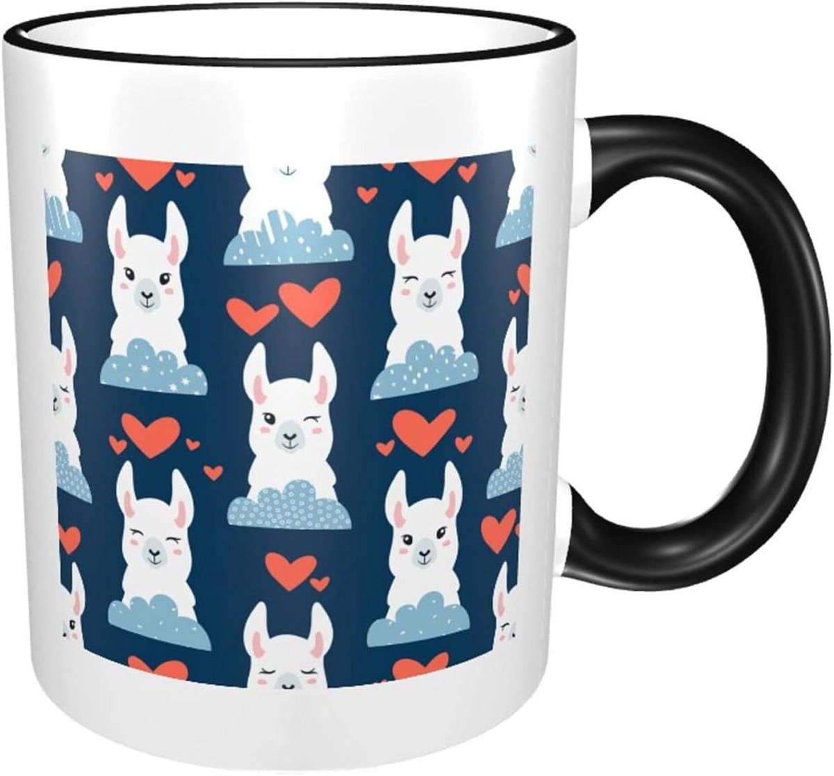 Koffiemok - Theeglas - Ochtendkoffie - Uniek Design - 325 ml - Donkerblauw