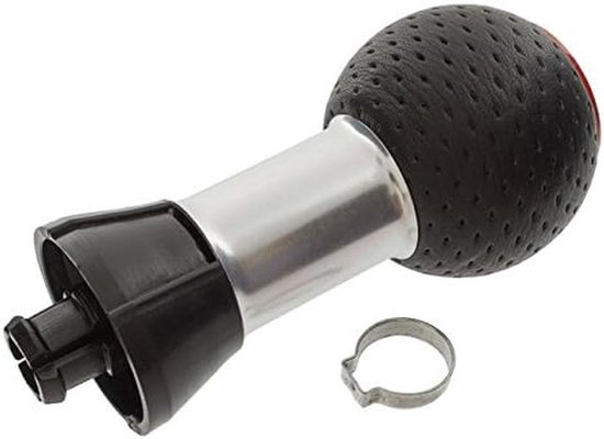 Versnellingspook - Schakelpook - Auto Onderdelen - 5 Versnellingen Leer - 1 Stuks - Zwart Rood — afbeelding 2