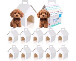Feestartikelen Honden Wit - 24 stuks - Opvouwbare Dozen - Adoptie Cadeaus - Decoratie voor Verjaardagen