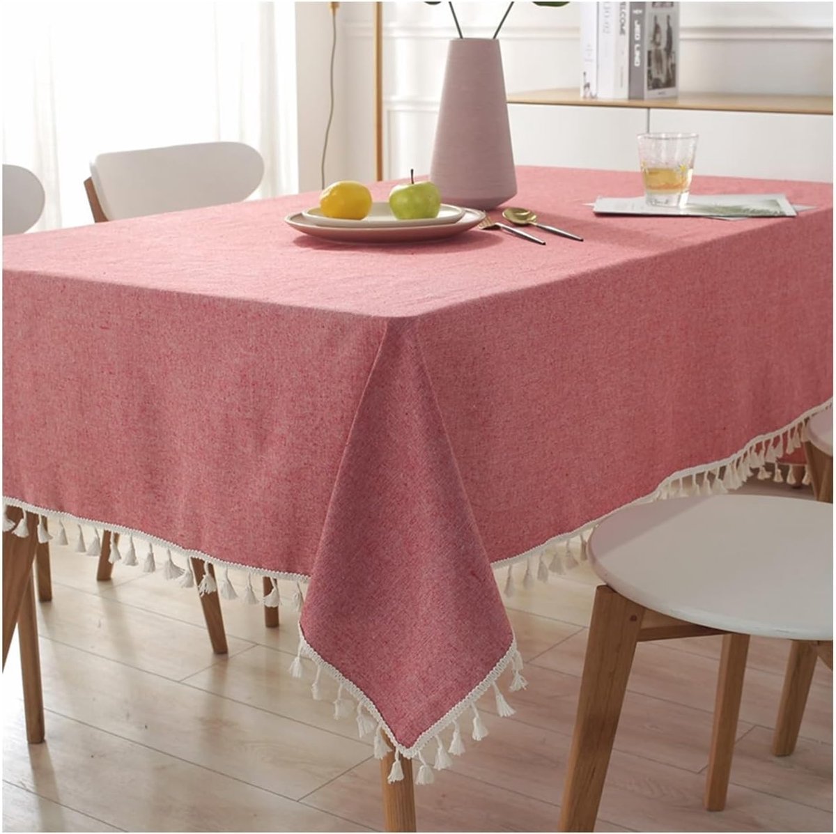 Tafelkleed - Linnen Kleed - Tafel Beschermen - Onderhoudsvriendelijk - 140x140 cm - Grijs