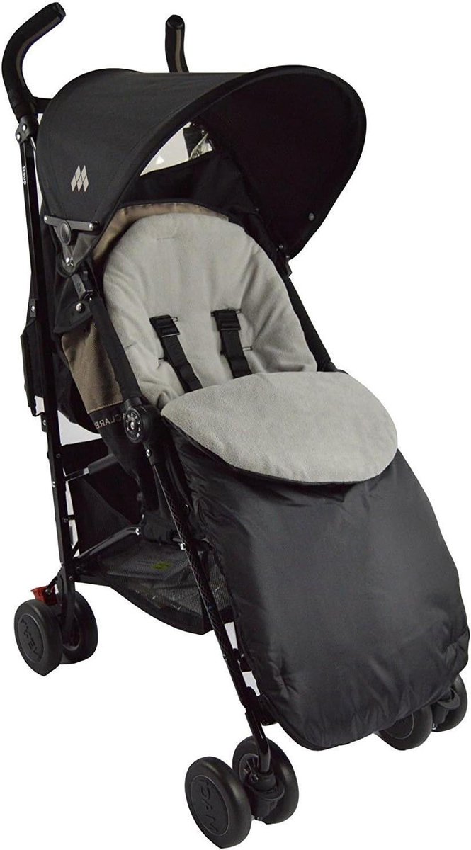 Voetenzak - Baby deken - Buitenwandeling - Warm en waterafstotend - 46 x 40 x 10 cm - Grijs