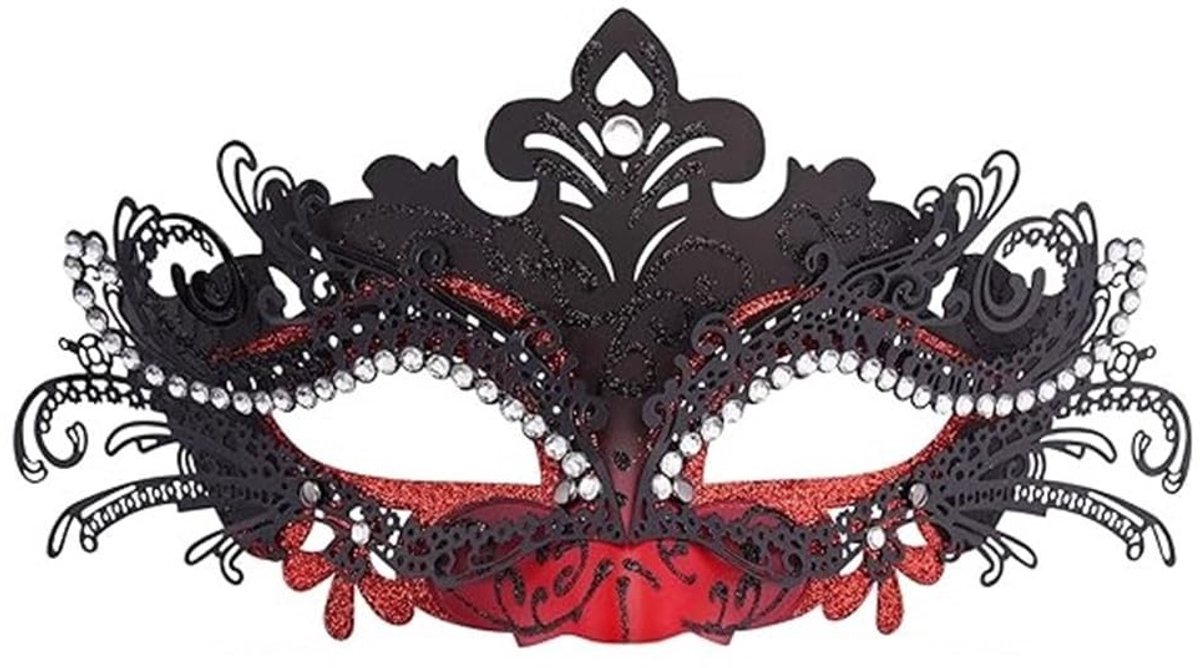 aladdien - Venetiaans Masker - Handgemaakt en Verstelbaar - Perfect voor Carnaval en Halloween - Elegante Uiterlijk - Uniek Design - Geschikt voor F...