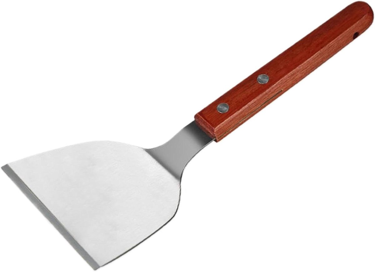 Crêpe Spreader - Pannenkoek Tool - Beslag Verdelen - Afneembare Grip - 27x15 cm - Zilver