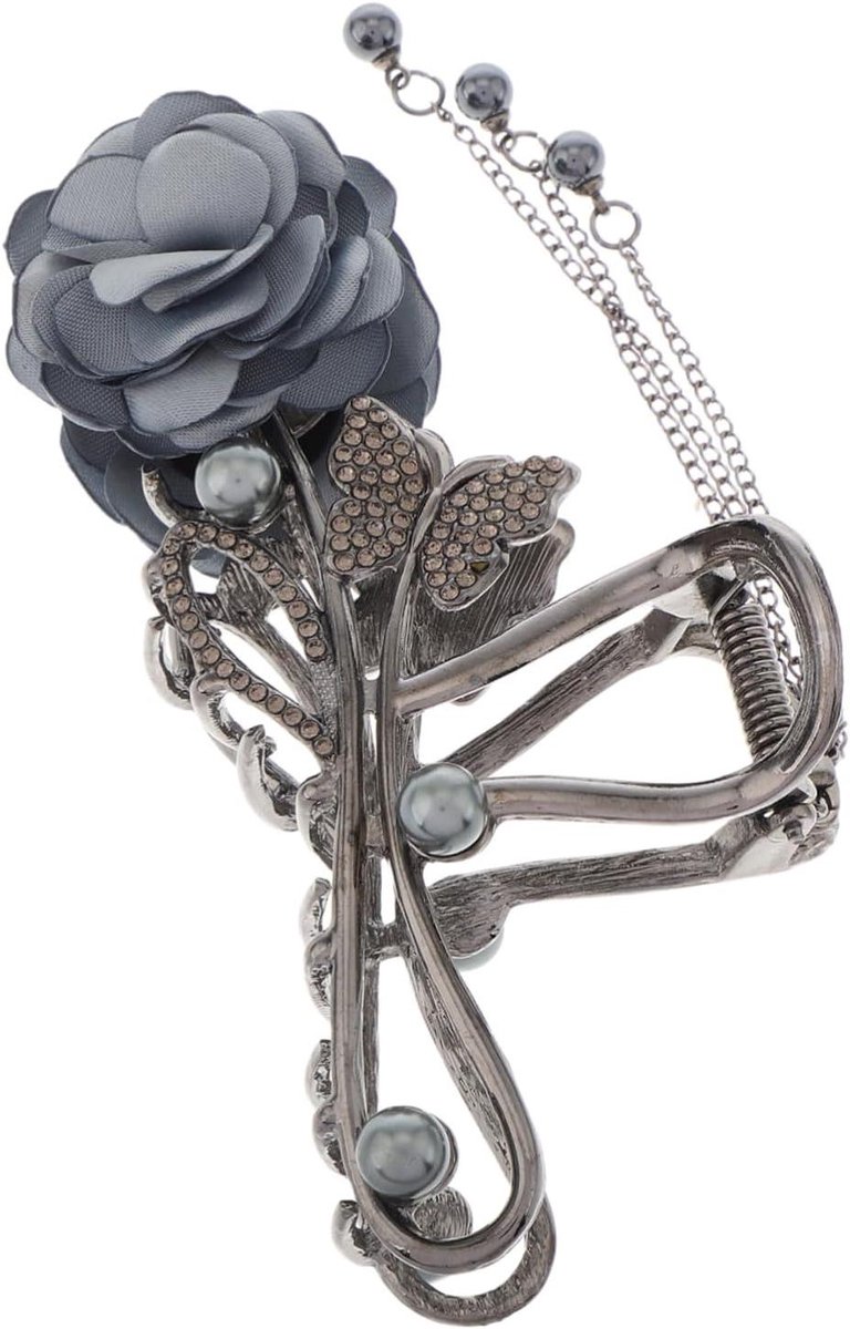 Rozen Haarclips - Bloemen Klem - Kapsel Versieren - Luxe Legering - 11.5 cm - Multi