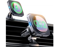 ESR HaloLock Houder - Magnetische Telefoonhouder Auto Dashboard/Ventilatierooster - Compatibel met MagSafe - Draadloos Opladen 15W