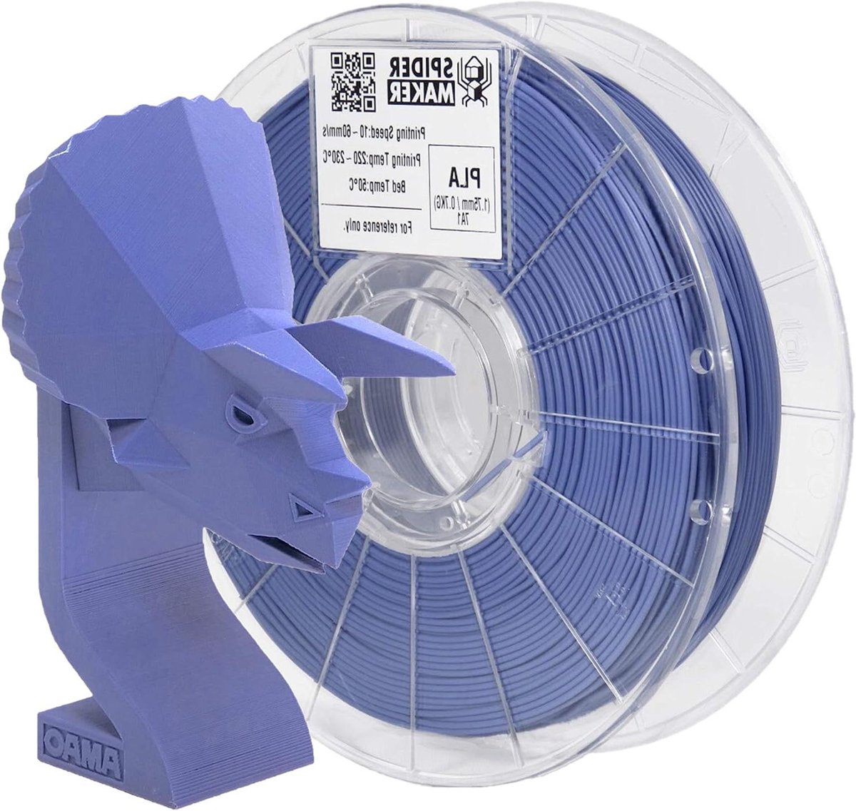 3D Print Materiaal - PLA Filament - Objecten Printen - Matte Afwerking - 700 Gram - Staal Blauw