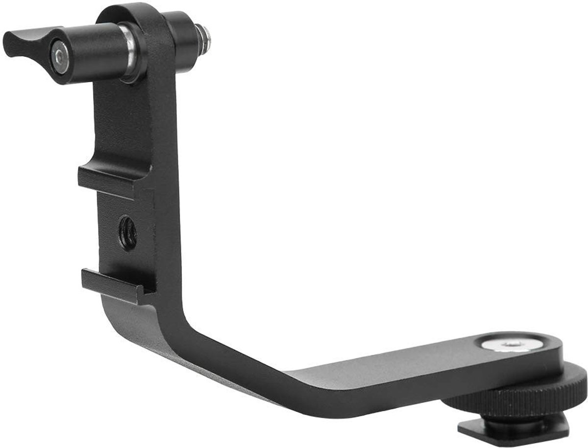 aladdien - Camera Video Monitoren Arm Schoen Mount - Eenvoudige installatie - Zwart - Duurzaam materiaal - Voor videocamera's - Geschikt voor F...