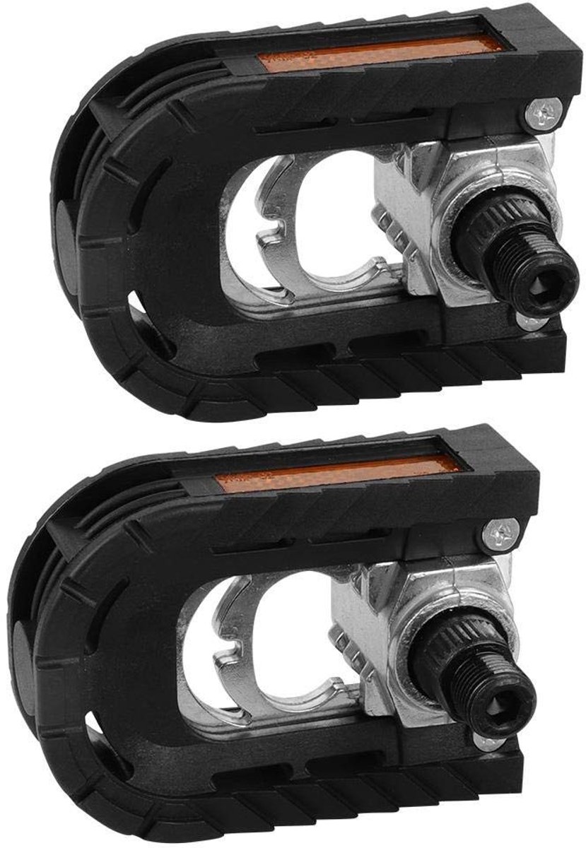 aladdien - Fietspedalen - Aluminiumlegering - Duurzaam en opvouwbaar - Zwart - Slipweerstand - Voor vouwfiets en mountainbike - Geschikt voor outdoo..