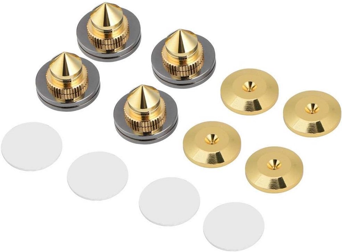 Spike Speaker Rame, HiFi Speaker Audio CD DAC Isolation Stand Shockproof with Double-Sided Adhesive Tape