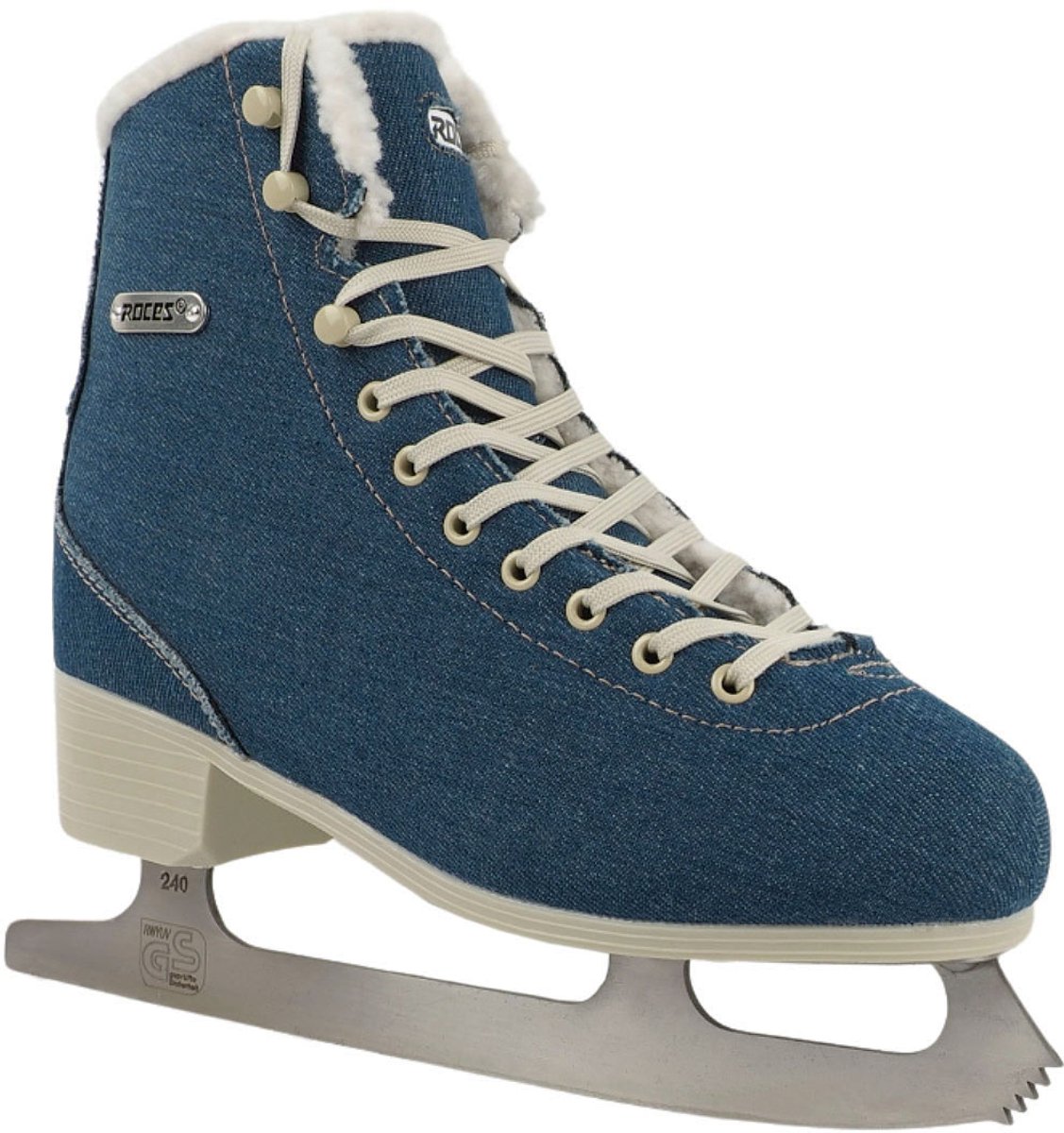 Roces Schaatsen Jeans Eco Fur Blauw