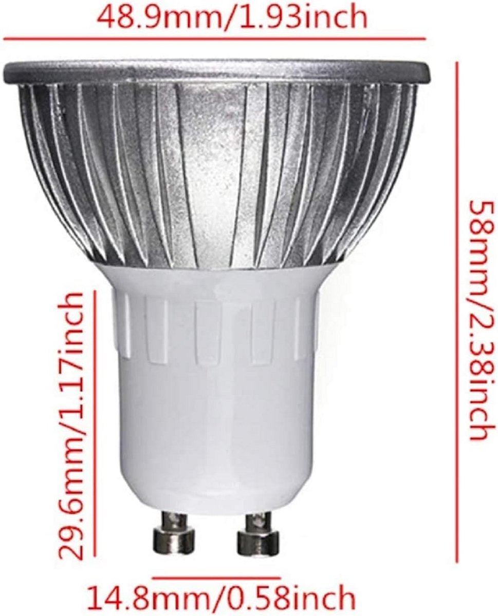 Kleurrijke GU10 LED Spotlamp 3W voor Sfeerverlichting