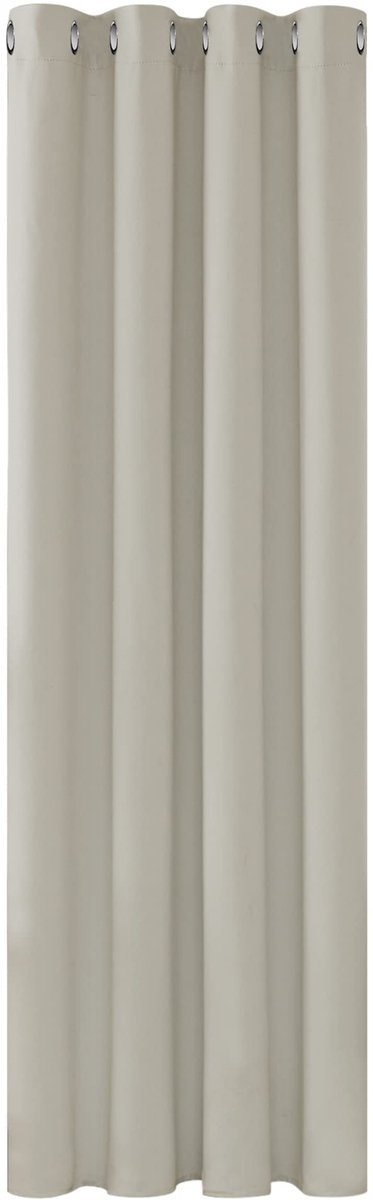 aladdien - Verduisteringsgordijnen - Thermische Gordijnpanelen - Ideaal voor Slaapkamer - Crème - Blackout Stof - Duurzaam en Elegant - 132x160 cm