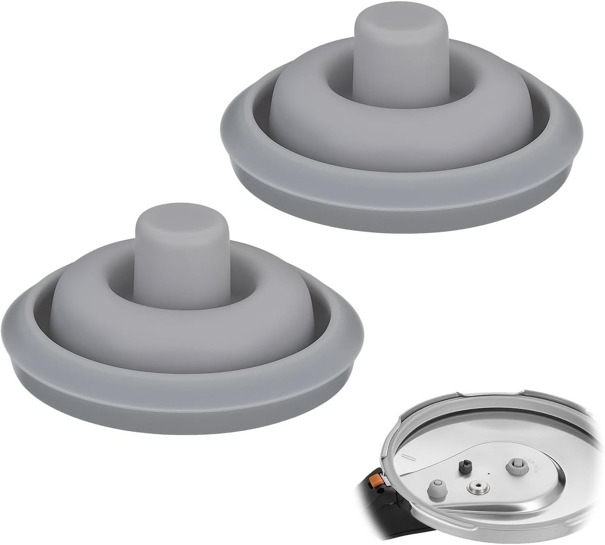 Vervangingsringen voor snelkookpannen, silicone afdichtringen voor Perfect & Perfect Plus, geschikt voor 2.5 l tot 8.5 l, diameters 18 cm en 22 cm