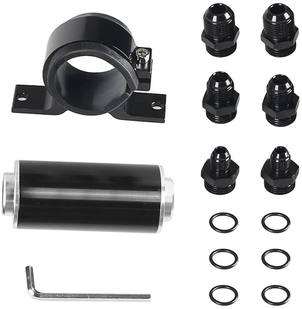 ONF3 - Brandstoffilter - Universeel - Hoge prestaties - 50mm - Reinigbaar - Lange levensduur - Geschikt voor motoren - Aluminium