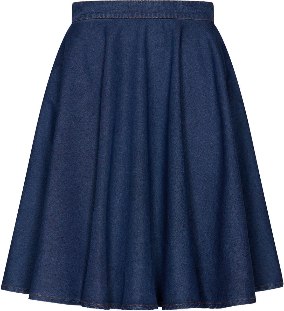 Succubus Clothing Suzy Denim 50's Swing Rok Navy
