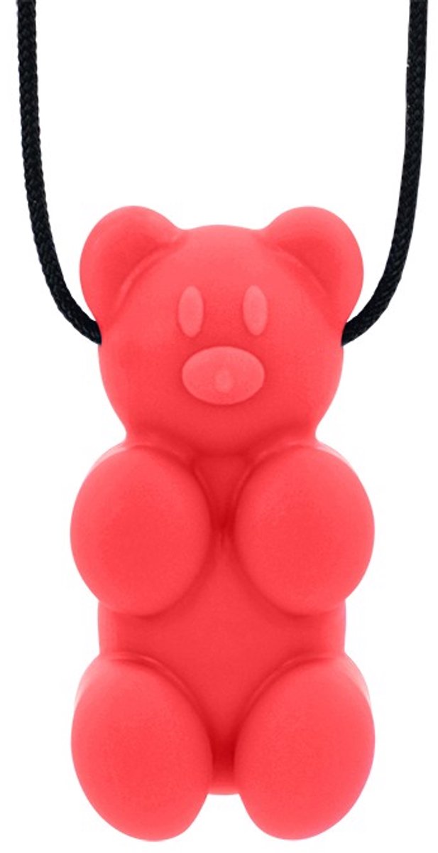 ARK Therapeutic kauwsieraad gummy bear rood voor kinderen en volwassenen.