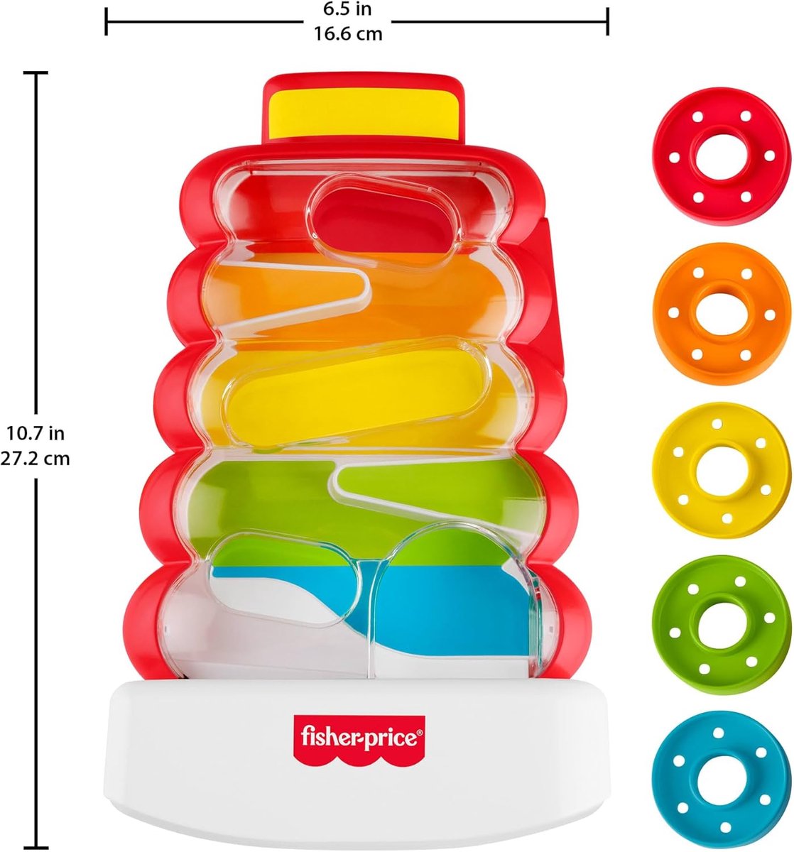 Fisher-Price Rollende Ringen in Wiebelende Stapeltoren — afbeelding 6