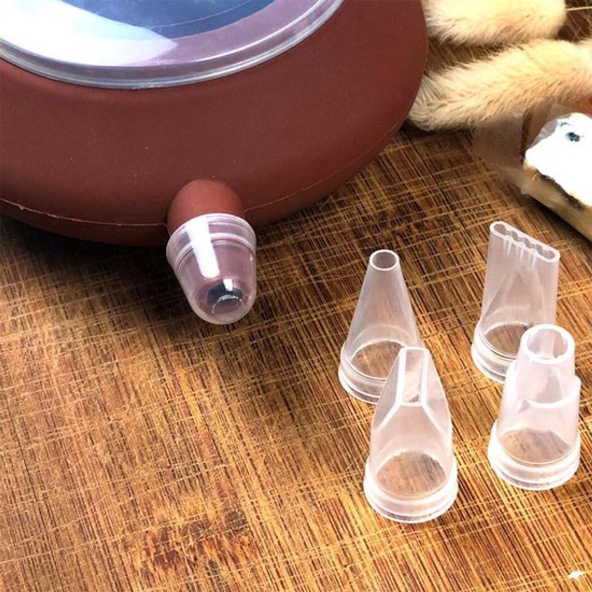Piping Dispenser - Nozzle Set - Bakken - Cupcakes - Koekjes - Gereedschap - Geschikt voor - Zwart.
