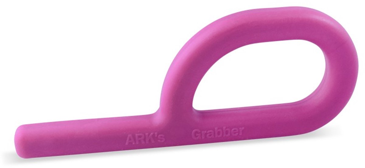 ARK Therapeutic bijtspeelgoed Grabber Original magenta sensorisch kauwspeelgoed.