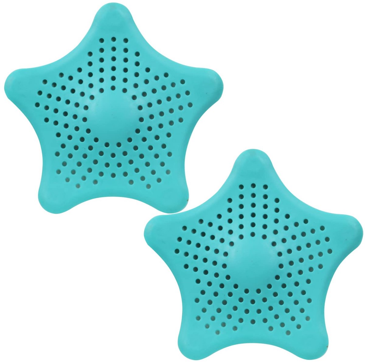 aladdien - Siliconen Afvoerfilters - Haarfilter - Ideaal voor Badkuipen - Blauw/Lichtblauw - Afvoerzeefjes - Voor In Huis - 2 Stuks