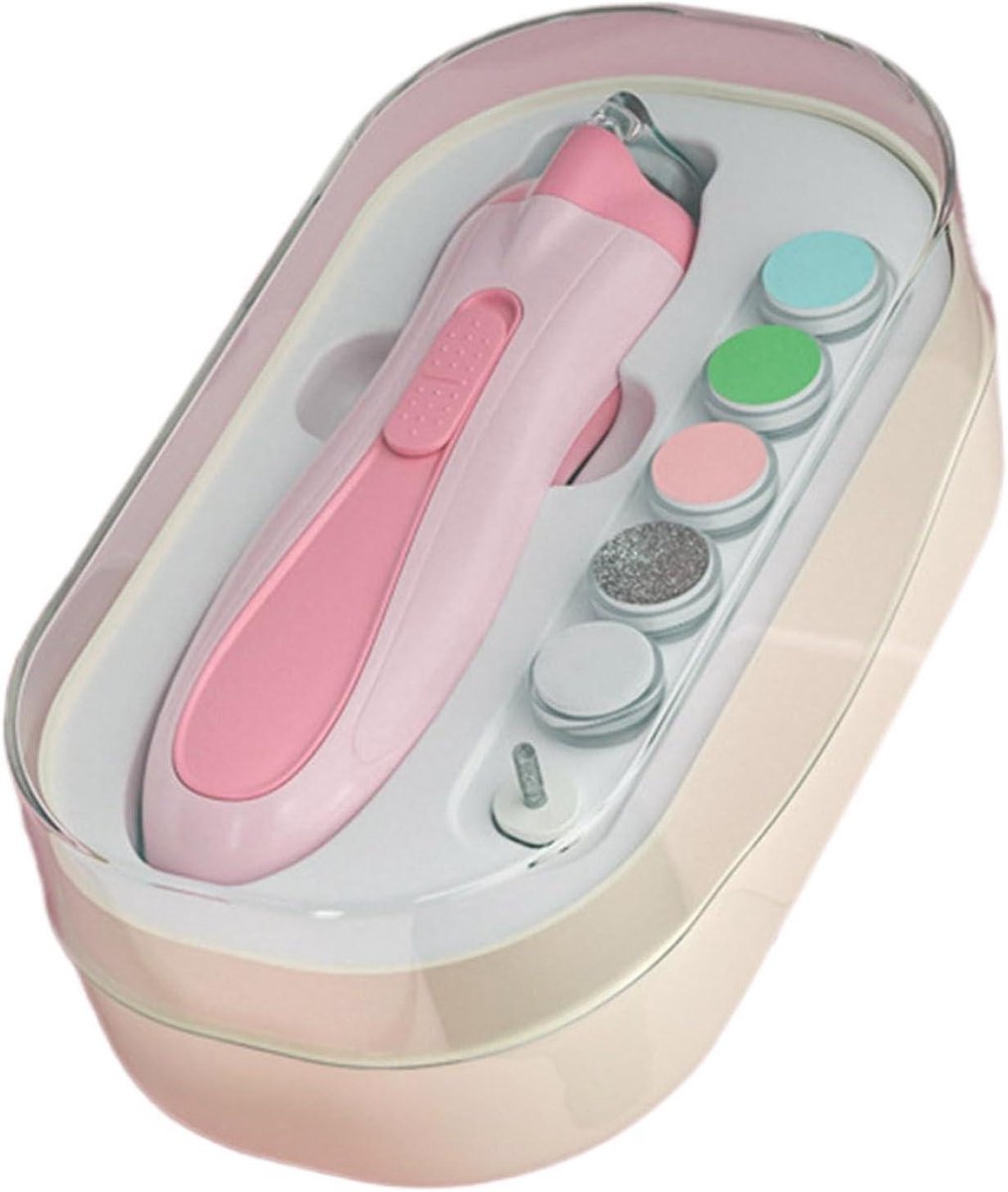 Elektrische nageltrimmer - Baby nagelvijl - Veilig nagels knippen - Zacht geluidsbeheer - 16.99 x 9.5 x 5.99 cm - Meerkleurig