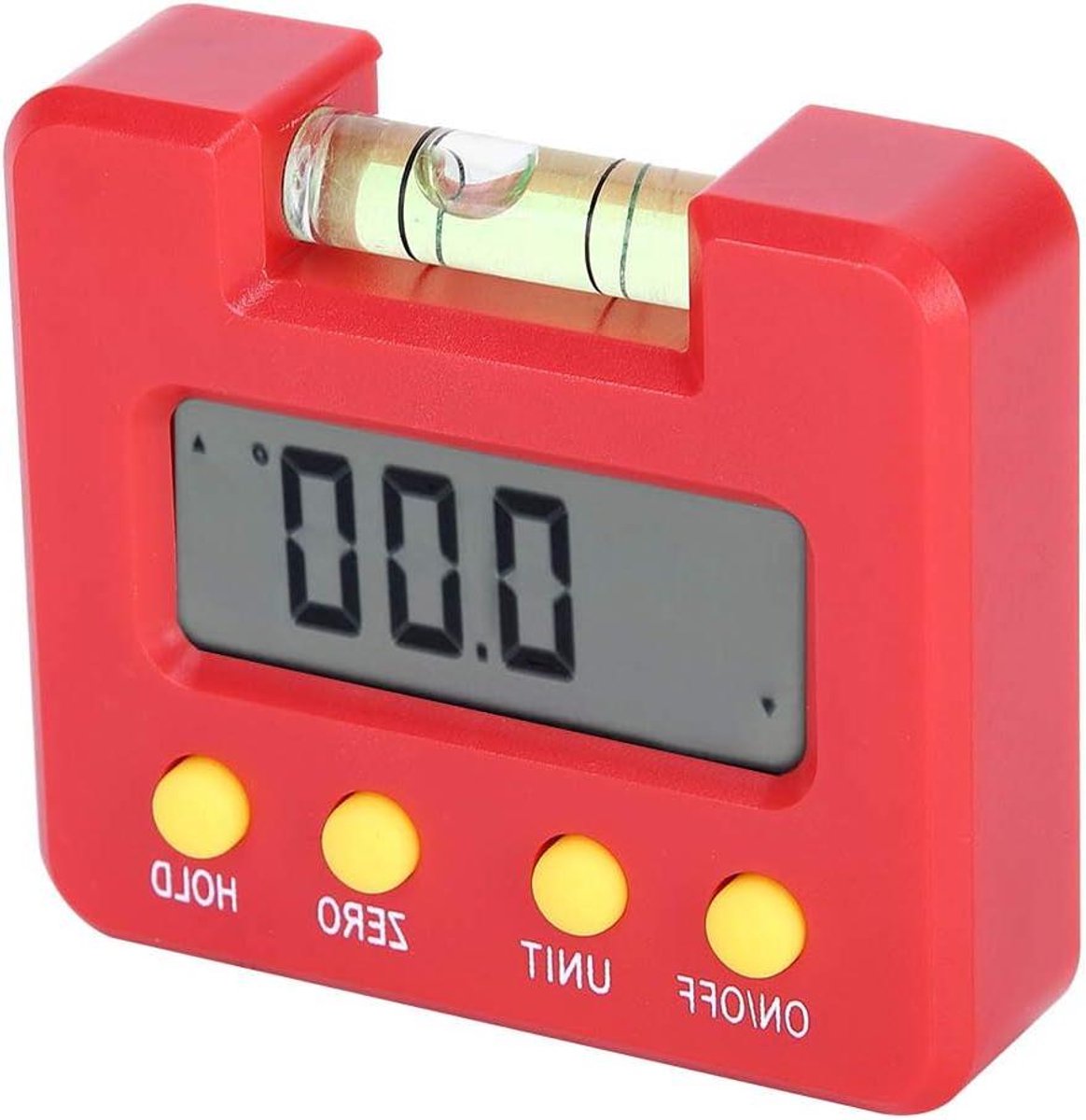 Digitale Waterpas - Hoekmeter - Precisie Meten - Magnetische Basis - 4x90 Graden - Multicolor