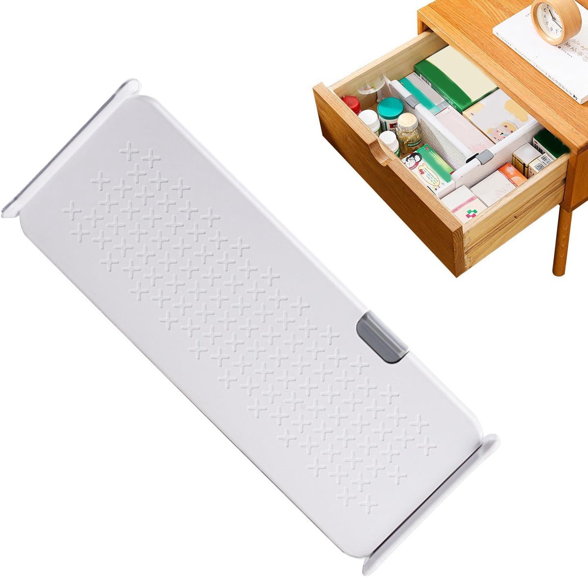 Lade Verdelers - Opberg Organizer - Lades Indelen - Verstelbaar Systeem - 27-44 cm - Wit