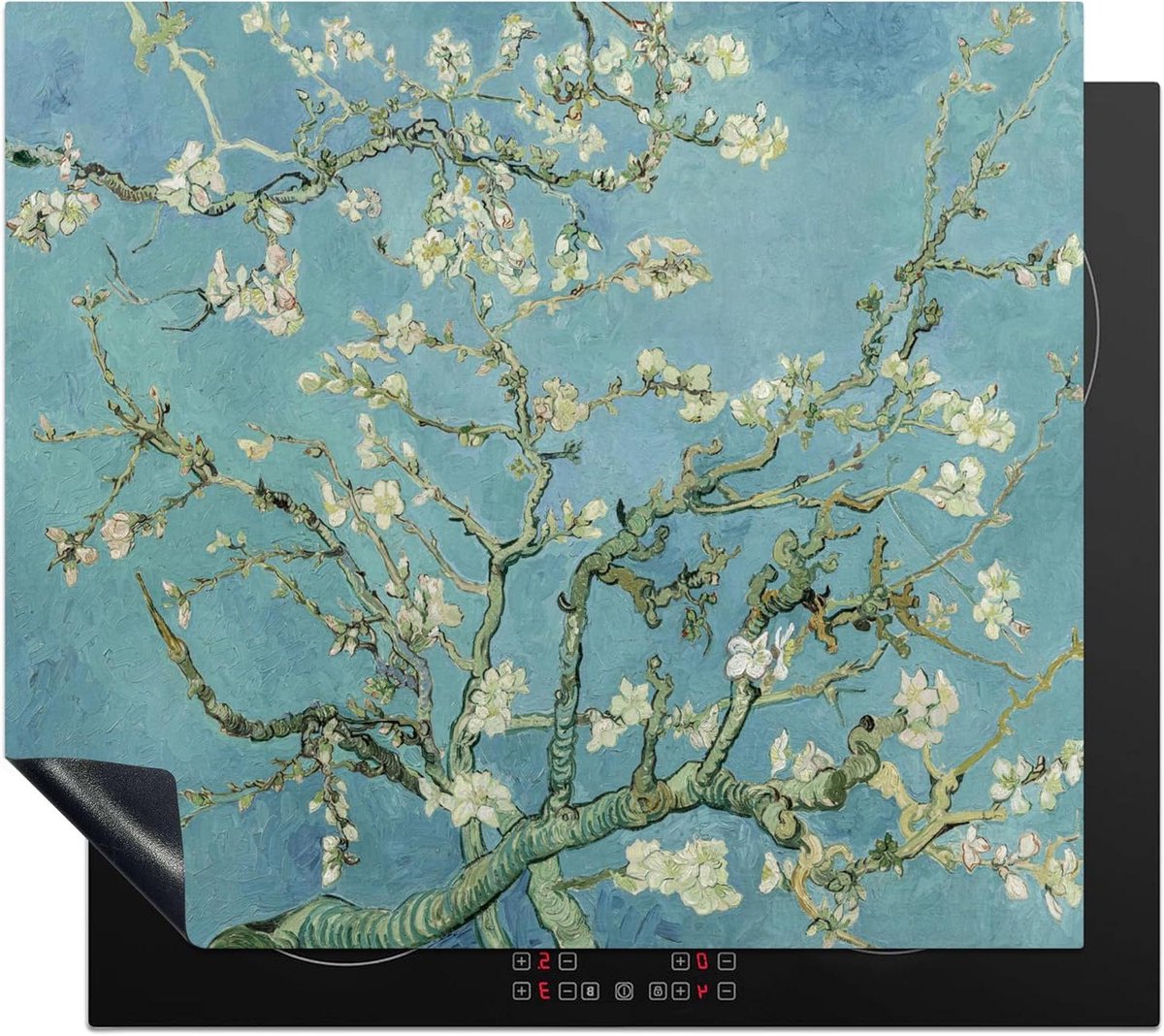 Inductiebeschermer - Kookplaat mat - Keuken Decoratie - Kunst print - 59x52 cm - Multicolor