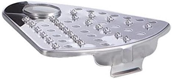 Rasp Inzetstuk - Fijne Rasp - Voedsel Bereiden - Origineel Onderdeel - 11 x 10 x 2 cm - Zilver — afbeelding 2