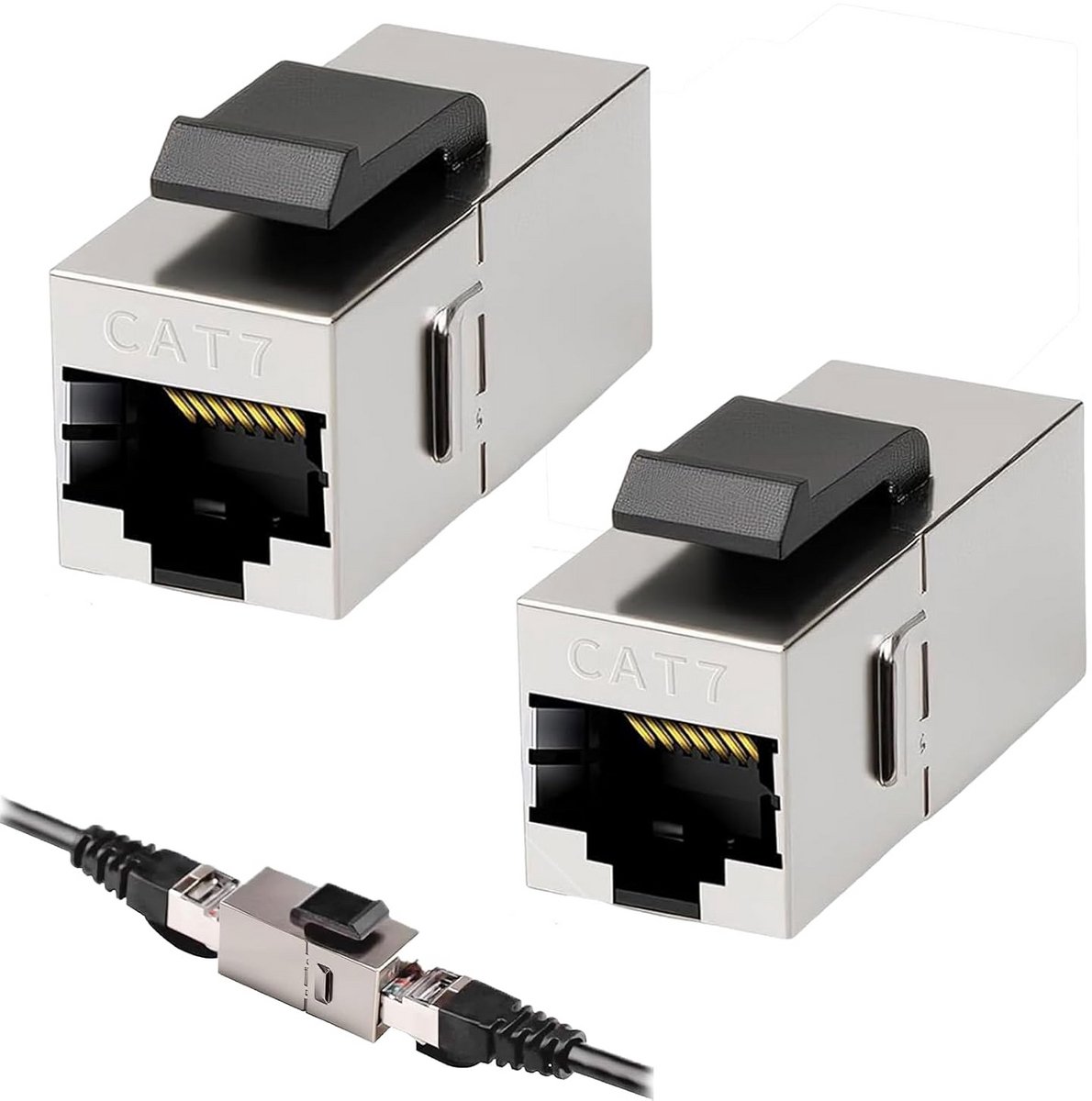 Afgeschermde CAT7 Keystone Module RJ45 Vrouwelijke Koppeling voor Patchpaneel en Netwerkdoos