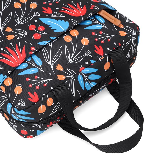 Brisby 4 Laags Geïsoleerde Koeltas - Lunchtas 7 liter - Night Flower van Brisby — afbeelding 3