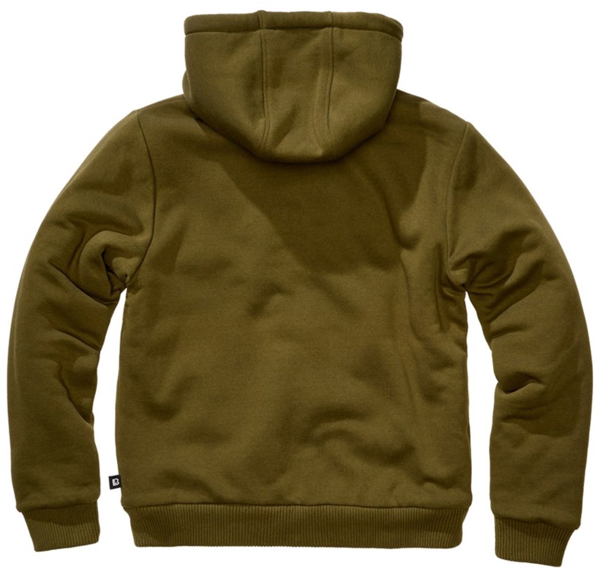 Brandit Sweatjacket Teddylining Heren Trui met capuchon - olijf - M — cadeau in Mode & Accessoires - foto 6