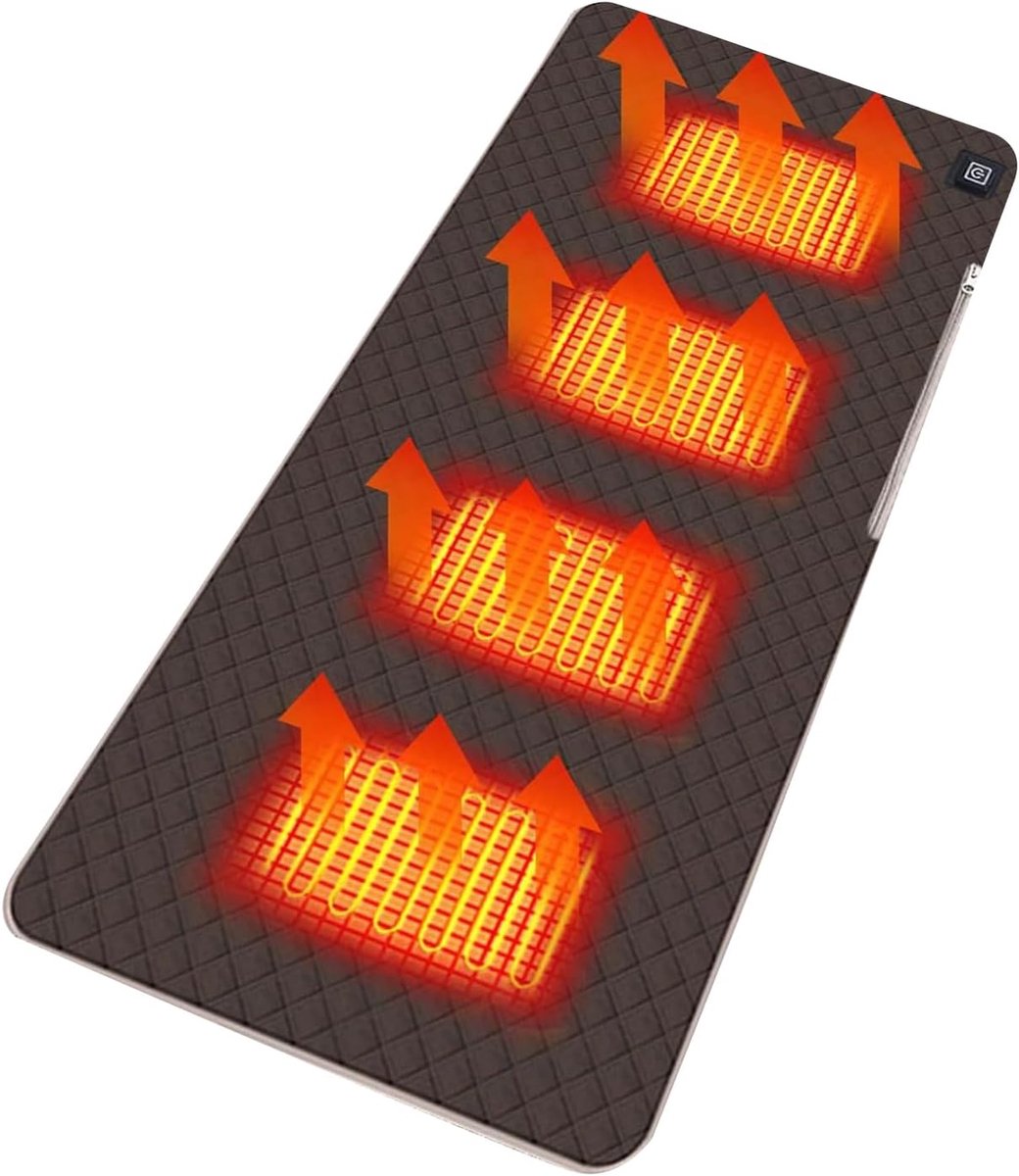 Verwarmd Zitkussen - Stoelwarmer - Comfort Binnen Buiten - Drie Warmte Modes - 45 x 90 cm