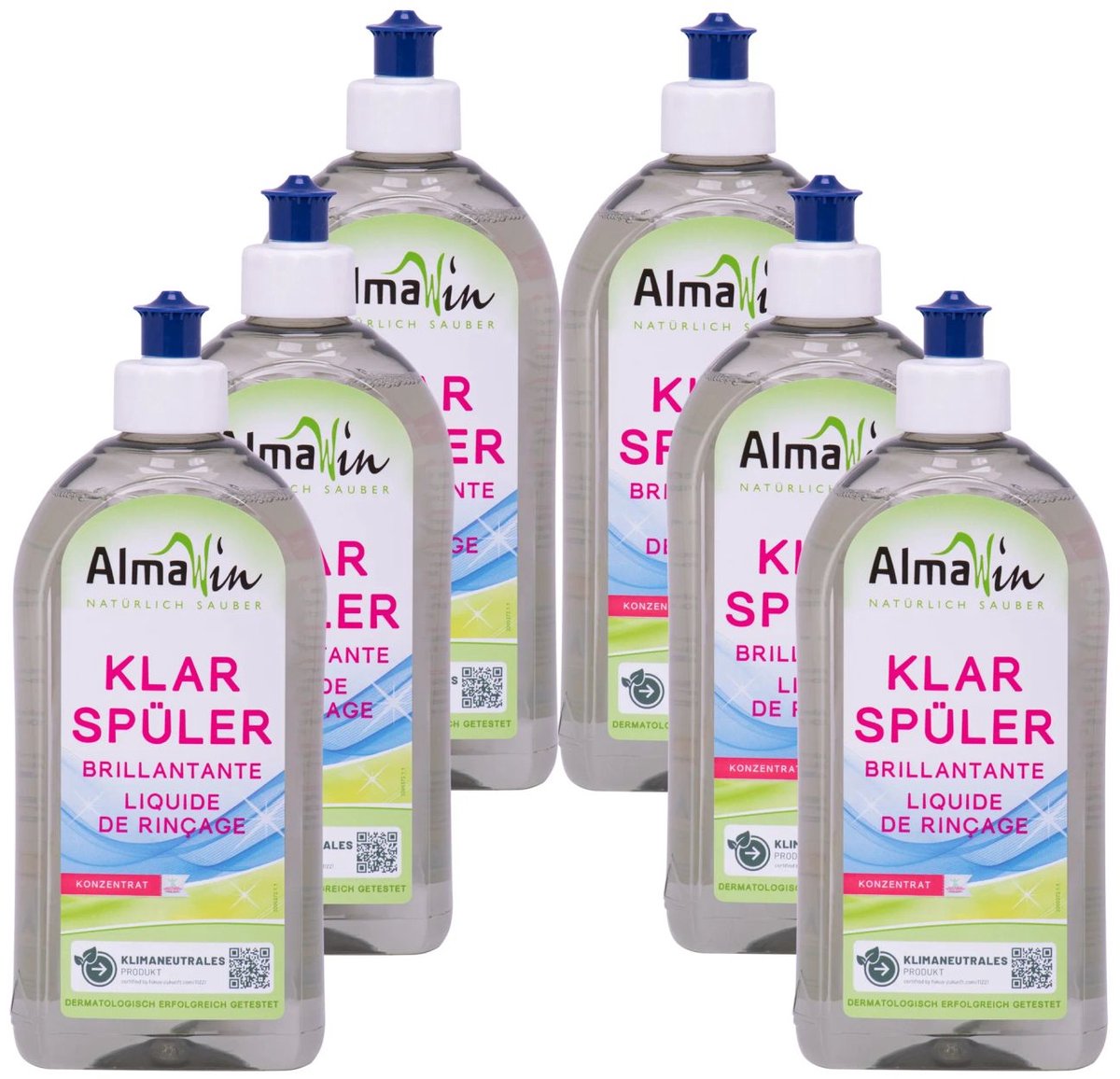 Glansspoelmiddel Vaatwasser 6×500 ml Milieuvriendelijk