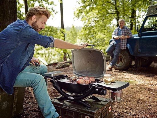 Houtskoolbarbecue XXL Grillwagen met Deksel – Oud – 153x73x137 cm – HomeByNicole — afbeelding 2
