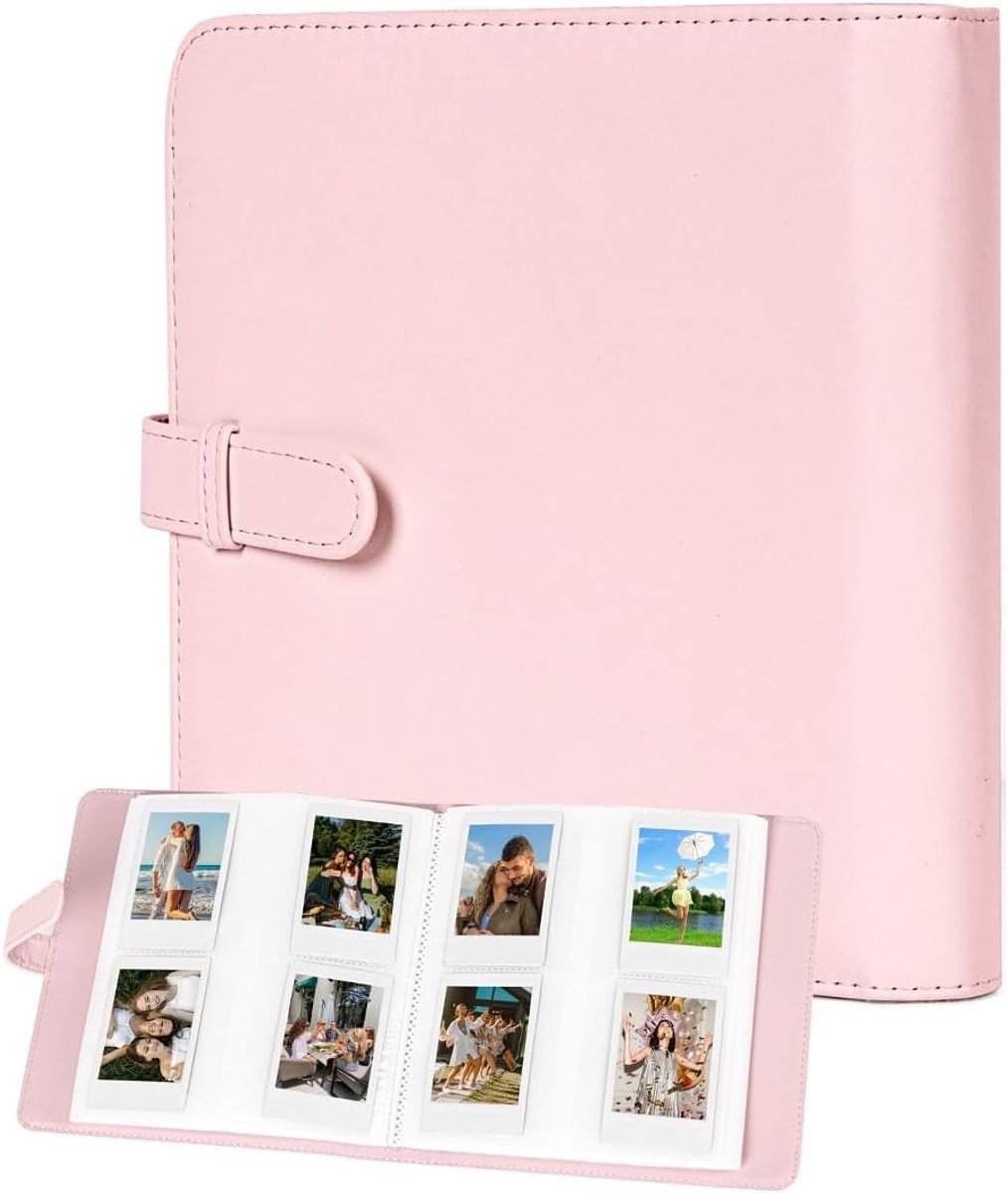 Fotoalbum 288 Compartimenten - Vierkant - Roze - Bewaar je mooiste herinneringen - ShopVlot