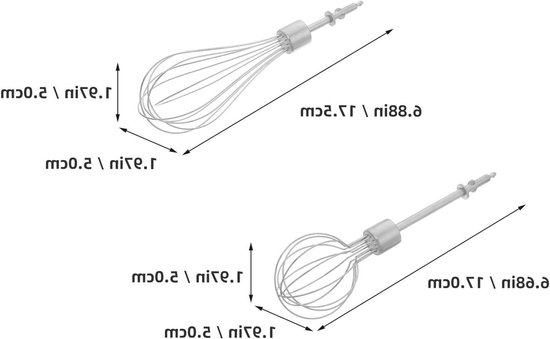 4 Reservegardes van Roestvrij Staal voor Elektrische Mixer - Accessoires voor Eieren, Room en Keuken, Herbruikbare Keukenhulpmiddelen van Merkloos — afbeelding 3