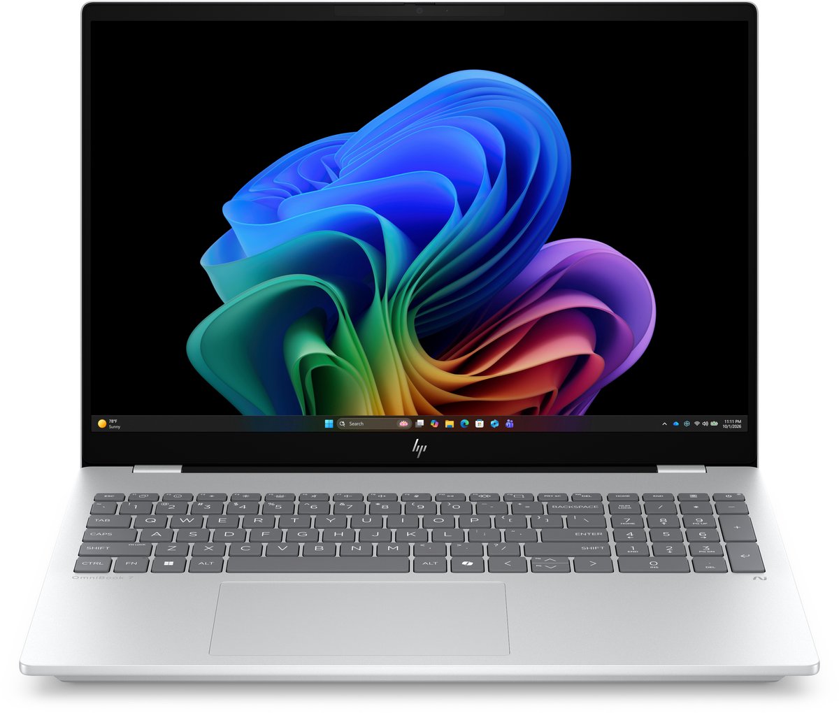 HP OmniBook 7 Laptop Next Gen AI 16-bh0970ndx Copilot+ PC Intel Core Ultra 7 356H 40,6 cm (16") 2.5K 24 GB LPDDR5x-SDRAM 1 TB SSD Wi-Fi 7 (802.11be) Windows 11 Home Zilver